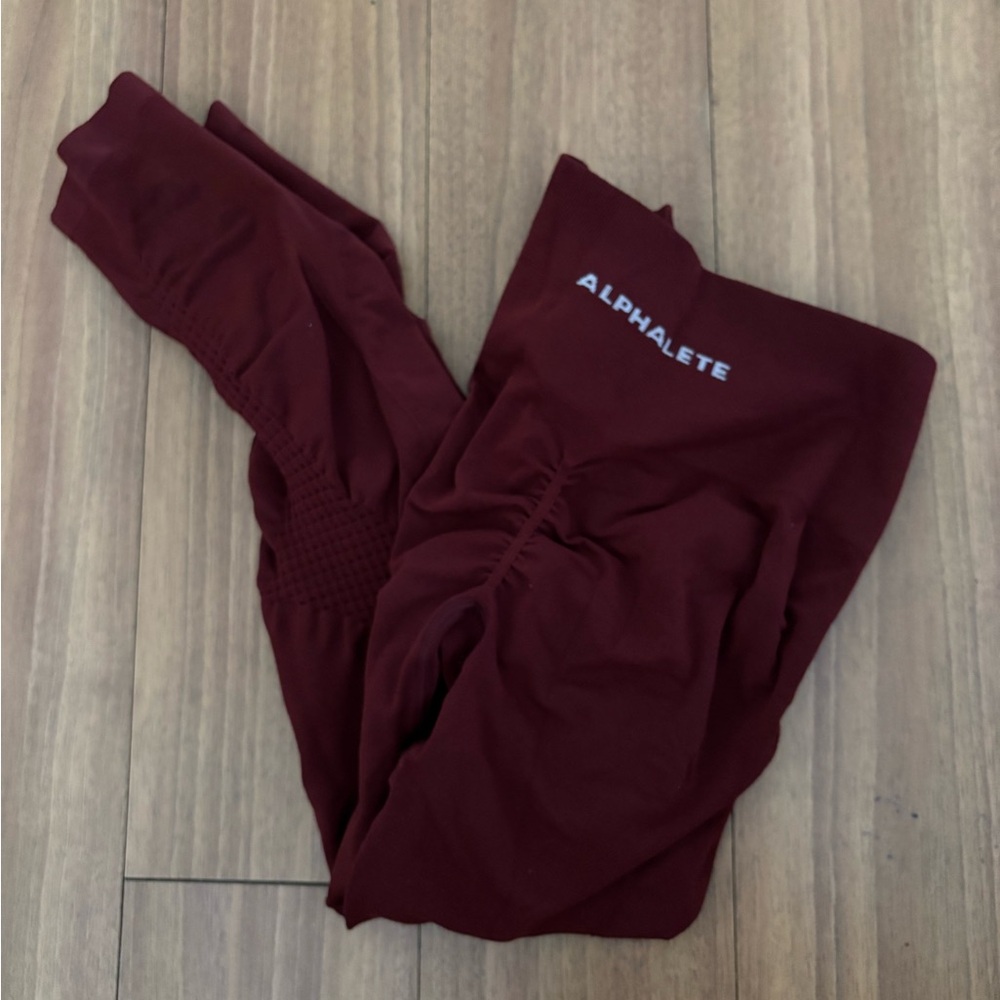 Alphalete Women's Burgundy Leggings